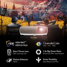 W2700 Cineprime True 4k Projector With Hdr Pro Benq Home Cinema