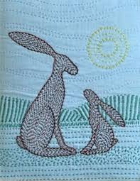 Trust Hares Kantha Kit Kantha Embroidery Japanese Embroidery Embroidery Motifs