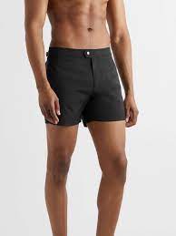 Black Slim Fit Short Length Swim Shorts Tom Ford Mr Porter