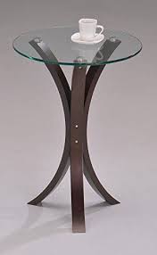 Round Glass Walnut Finish Chair Side End Table Review Https Livingroomarearugs Info Round Glass Walnut Fi Glass Top End Tables Round Modern Table Glass Chair