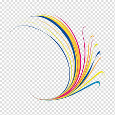 Multicolored Line Graphic Design Curve Science And Technology Transparent Background Png Clipart Hiclipart