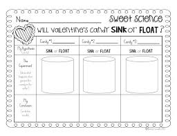 Sink Float Fun Science Valentines School Kindergarten Valentines