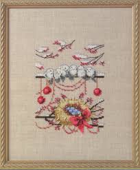 Holiday counted cross stitch border patterns. Winter Nest By Mirabilia Counted Cross Stitch Pattern