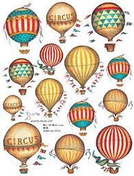 Collage Sheets Vintage Images Travel Vintage Hot Air Balloon Scrapbook Printables Free Air Balloon
