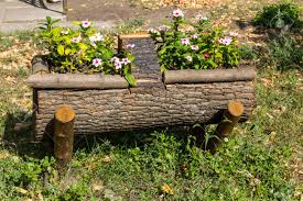 Jetzt günstig die wohnung mit gebrauchten möbeln einrichten auf ebay kleinanzeigen. Schone Blumen Wachsen Auf Einem Baumstumpf Garten Dekoration Lizenzfreie Fotos Bilder Und Stock Fotografie Image 86673345