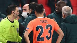 The champions league match between psg and istanbul basaksehir was suspended after racial from the fourth official. R94zej Wi Rl4m