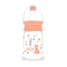 Pur Bottle Classic Auchan Standard Neck 4oz 125ml With Vari Flow Silicone Nipple