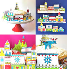Download Paper Crafts Village Festive Holiday Season Craft Activities And Templates Yellowimages Mockups