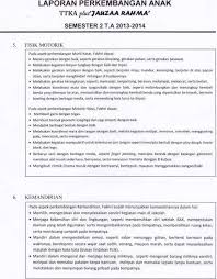 Diri sendiri minggu ke 1.doc. Contoh Narasi Pelaporan Perkembangan Anak Usia Dini Penggambar