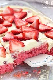 4 eggs (room temperature) 2 3/4 cups sifted cake flour. Skinny Strawberry Cake Recipe Belle Of The Kitchen