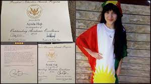 The president's education awards program (peap) is awarded on behalf of the president of the united states and the united states secretary of education. Kurdish Girl In Us Receives Prestigious President S Education Award