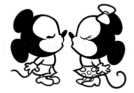 For boys and girls, kids and adults, teenagers and toddlers, preschoolers and older kids at school. How To Draw Mickey And Minnie Kissing Step By Step Drawing Guide By Dawn Dragoart Com