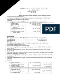 Contoh soal piutang dagang dan jawabannya. Latiahan 2