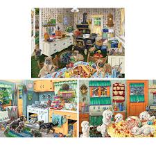 Ravensburger paw patrol bumper puzzle pack, 4 x 42 piece puzzle assortment. Set Of 3 Dog Gone Good Fun 500 Piece Jigsaw Puzzles Bits And Pieces Uk
