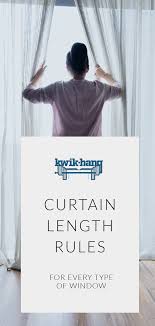 They are often used in bedrooms to add luxury and serenity to the space, but depending on the preferred window treatment. Curtain Length Rules For Every Type Of Window Curtains Up Blog Kwik Hang Curtain Length Curtains Types Of Window