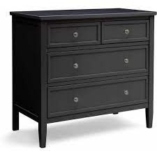 The light gray finish on the laminated particleboard gives the dresser a classic. Delta Children Epic 3 Drawer Dresser Black Walmart Com Walmart Com