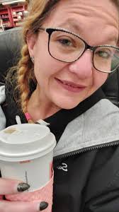 Morning commute with coffee