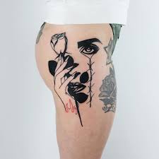 Girl With Rose Tattoo Rose Tattoos Rose Tattoo Tattoos