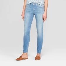 Women S Mid Rise Skinny Jeans Universal Thread Light Wash 00 Target
