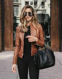 Fashion Look Featuring Spanx Plus Pants By Emilyeadrian Shopstyle Real Leather Jacket Jackets For Women Leather Jacket Outfits