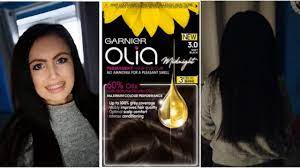 Garnier Olia 3 0 Soft Black Hair Dye Review Youtube