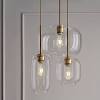 Mid century modern semi flush clear 8 globe by sanctumlighting. 3