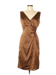Details About Donna Ricco Women Brown Cocktail Dress 8