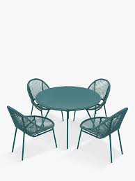 Get up to 70% off now! John Lewis Partners Salsa 4 Seat Round Garden Table Chairs Set