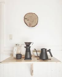 Scandinavian Design Inspired Pour Over Coffee Station Stelton Theo Hario V60 Fellow Stag Kettle And Acai Coffee Bar Home Pour Over Coffee Diy Coffee Station