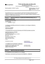 La gestion du contenu d'un congélateur se prête particulièrement bien à un traitement informatique. Fiche De Donnees De Securite The Dow Chemical Company