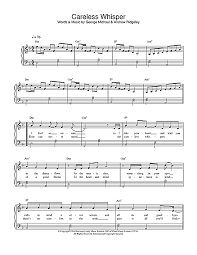 Careless whisper for clarinet solo, intermediate clarinet sheet music. George Michael Careless Whisper Sheet Music Notes Chords Score Download Printable Pdf George Michael Careless Whisper Careless Whisper Saxophone Sheet Music