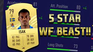 His potential is 86 and his position is st. 5 Wf 79 St Alexander Isak Player Review Fifa 21 Ultimate Team Youtube
