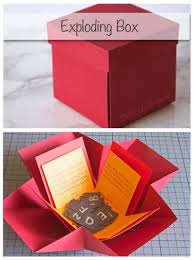 Exploding Box Geschenkbox Basteln Geschenkebox Basteln Geschenke