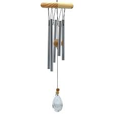 Crystal suncatcher reflecation rainbow maker wind chime for wall plants. Windchime With Five Chimes And Crystal Windcatcher 48 Cm Phoenix Import