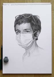 Use the grid method and a mechanical pencil to create a line drawing of eyes in a slightly angled pose. Realistic Self Portrait With Graphite Pencil Domestika