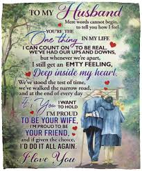 We are proud to offer international shipping services that currently operate in over 200 countries and islands world wide. From Wife To Husband Proud To Be Your Wife Romantic Blanket To Husband Blanket Cubebik