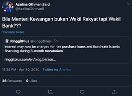 • late payment interest • late payment charges. Who S Angry Over The Government S U Turn In Hire Purchase Loans Azalina Othman Is Too Malaysia