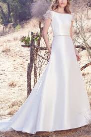 16 Dreamy Boatneck Wedding Dresses Boat Neck Wedding Dress Wedding Dress Cap Sleeves A Line Wedding Dress