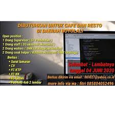 Namun, ternyata di balik itu semua ada satu koperasi yang dikenal dunia mendukung para petani kopi di aceh, yakni koperasi kopi wanita gayo yang berada di kabupaten bener meriah, aceh. Lowongan Kerja Cafe Dan Resto Di Boyolali Info Loker Solo