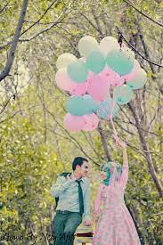 Boleh bertempat di indoor / outdoor asal ✔️berkesan. Foto Pre Wedding Islami Romantis Indoor Outdoor Terbaik