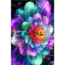 5d Diy Diamond Painting Kits Colorful Flowers Full Etsy Diy Painting Painting Kits Painting
