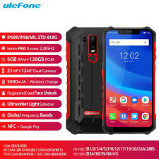Ulefone Zirh 6 Ip68 Su Gecirmez Cep Telefonu 6 2 Inc 19 9 Fhd 6g 128g Android 8 1 Smartphone Android Telefonlar