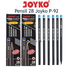 Pencil Pensil 2b Karakter Joyko 1 Lusin Pack Warna Hitam Murah Asli Lucu Unik P 92 Shopee Indonesia