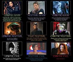 character alignment charts interesting sci fi tv shows