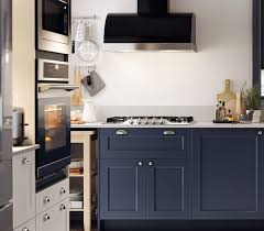 Let funky floor tiles and oversize hardware play a role. Blue Kitchen Cabinets Axstad Modern Kitchen Series Ikea