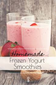 You might try making it with splenda, if available in your area. Frozen Yogurt Smoothie Recipe Delicious Homemade Smoothie Recipe