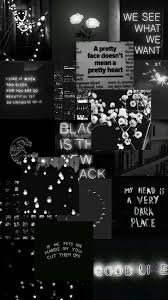 Customize your desktop, mobile phone and tablet with our wide variety of cool and interesting black aesthetic wallpapers in just a few clicks! Black And Grey Aesthetic Collage Wallpapers Wallpaper Cave