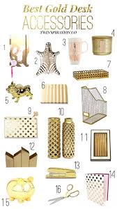 Best Gold Desk Accessories Twinspiration Gold Desk Accessories Gold Desk Desk Accessories