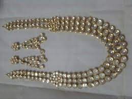 3line White Polki Jadau Jewelry Illustration Polki Jewellery Kundan Jewellery
