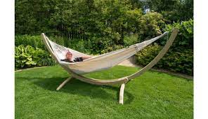 We think the lazy daze double hammock stand makes the perfect backyard accessory. Double Hammock With Stand Wood Comfort White Hammock Heaven